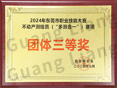 2024年东莞市职业技术大赛不动产测绘员（“多测合一”）赛项团队三等奖